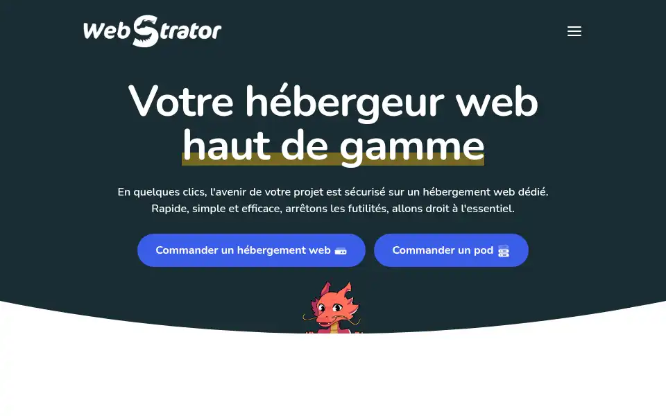 Screenshot of webstrator.com