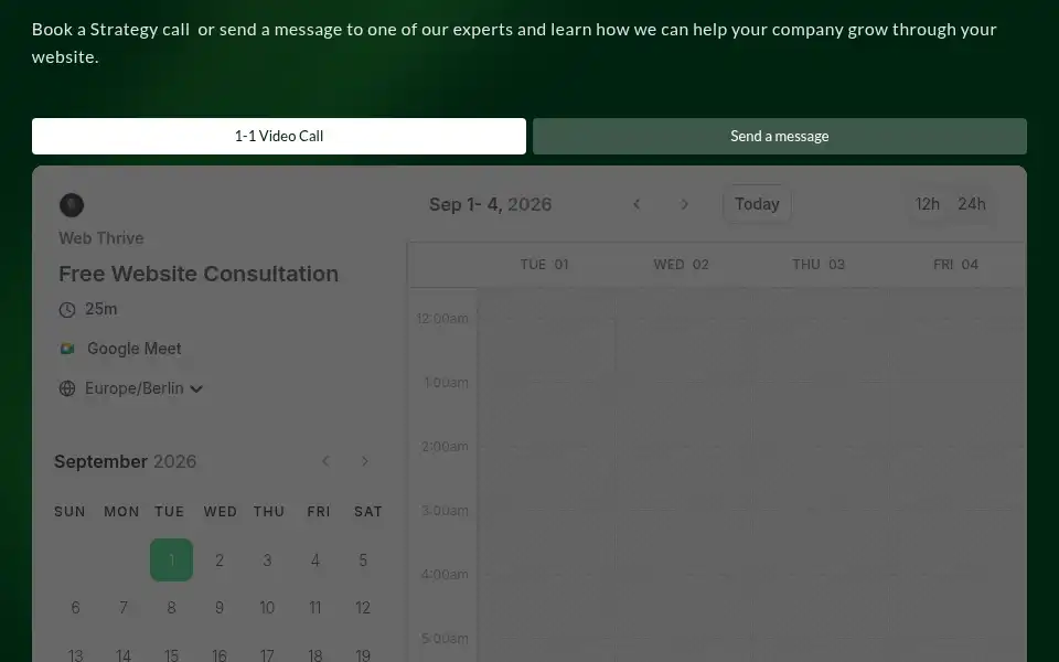 Screenshot of webthrive.co