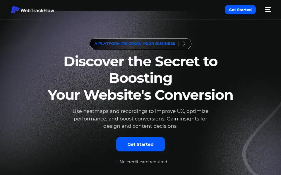 Screenshot of webtrackflow.com