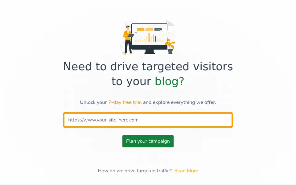 Screenshot of webtrafficradar.com