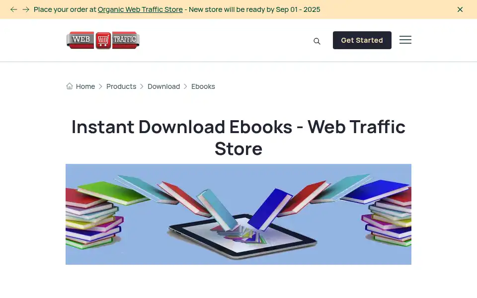 Screenshot of webtrafficstore.com