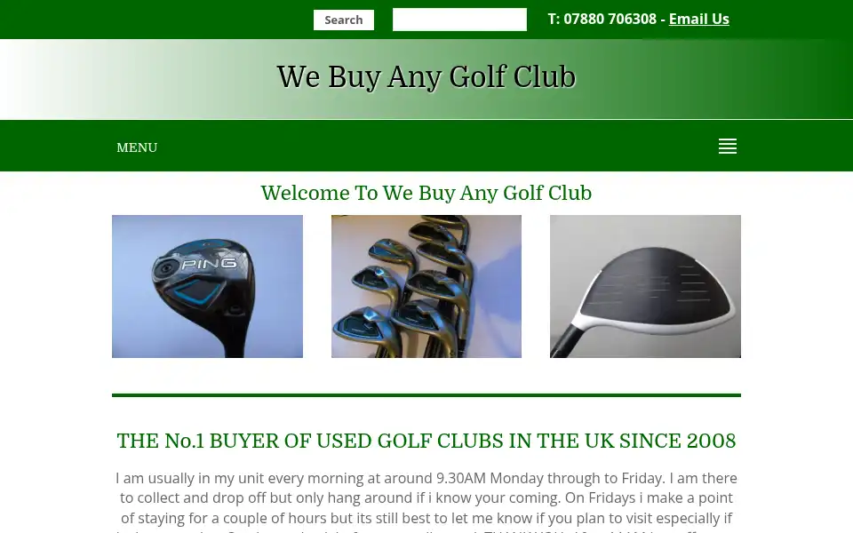 Screenshot of webuyanygolfclub.com
