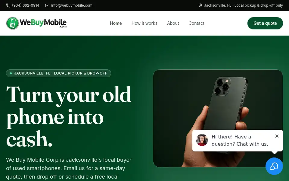 Screenshot of webuymobile.com