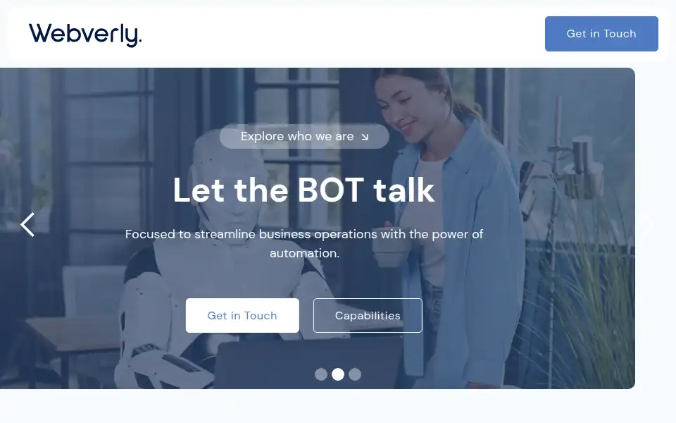 Screenshot of webverly.com