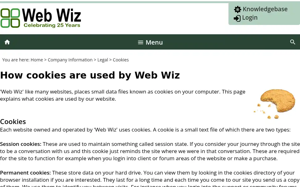 Screenshot of webwiz.net