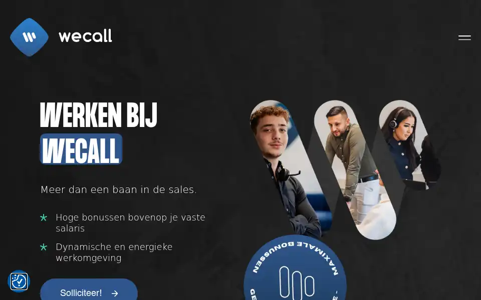 Screenshot of wecall.nl