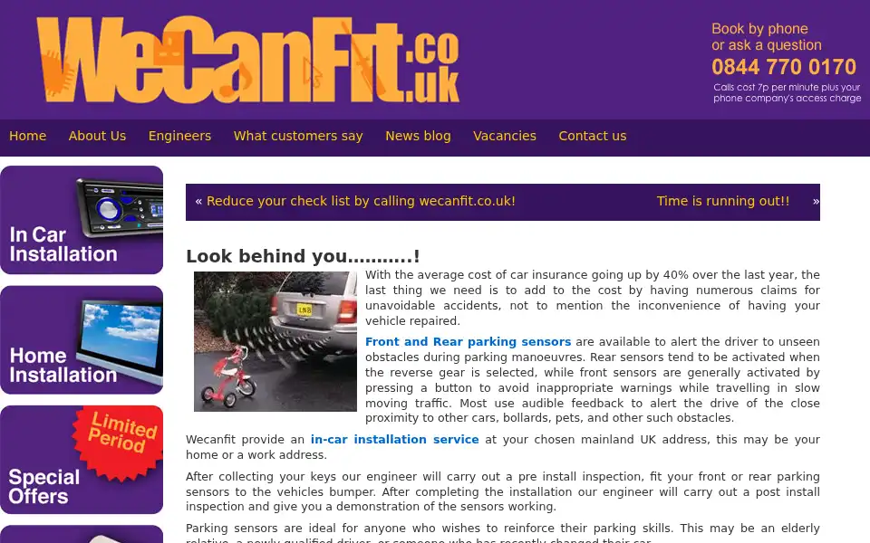 Screenshot of wecanfit.co.uk