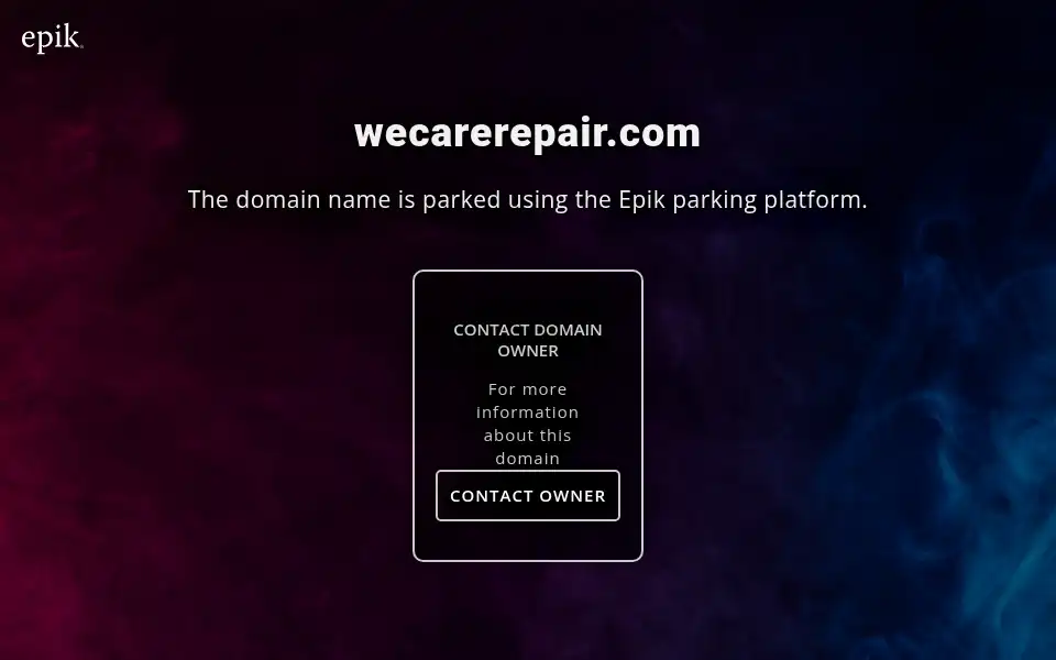 Screenshot of wecarerepair.com