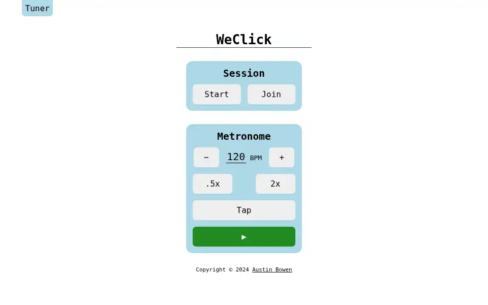 Screenshot of weclick.app