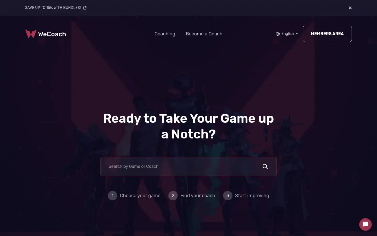 Screenshot of wecoach.gg