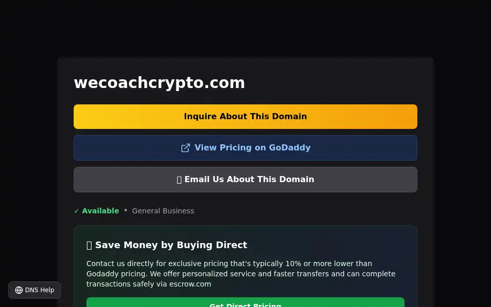 Screenshot of wecoachcrypto.com