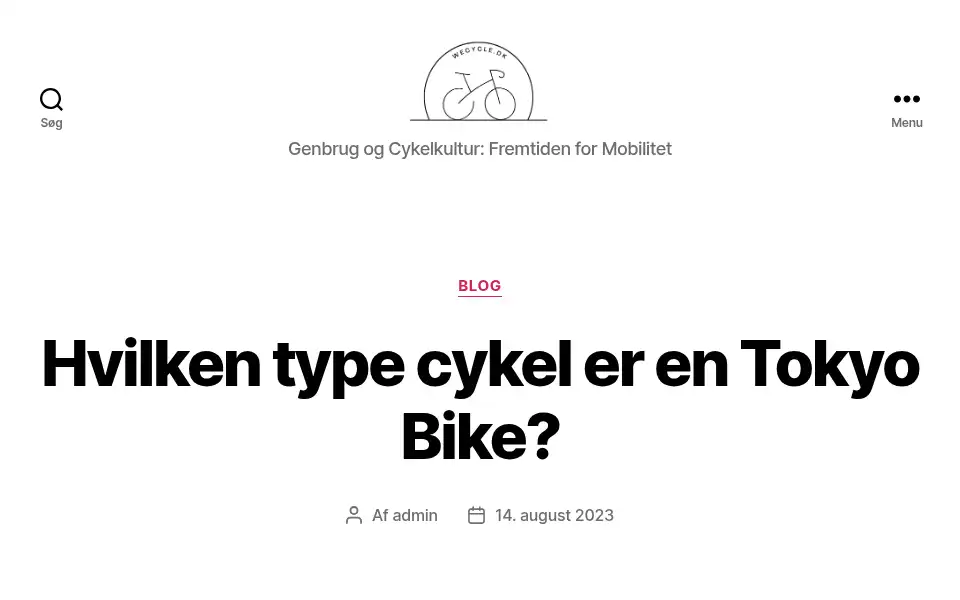 Screenshot of wecycle.dk