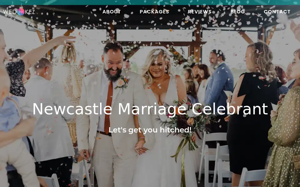 Screenshot of wedbykez.com
