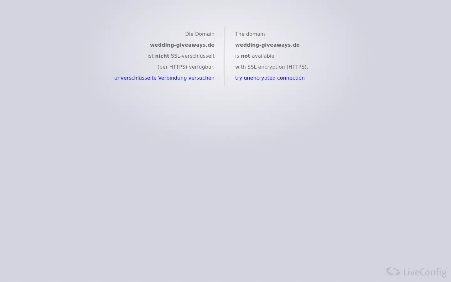 Screenshot of wedding-giveaways.de
