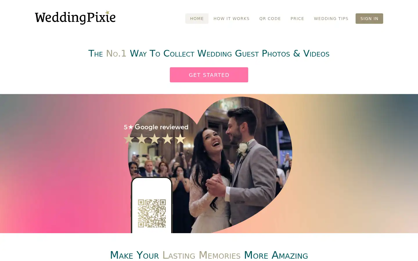 Screenshot of weddingpixie.com