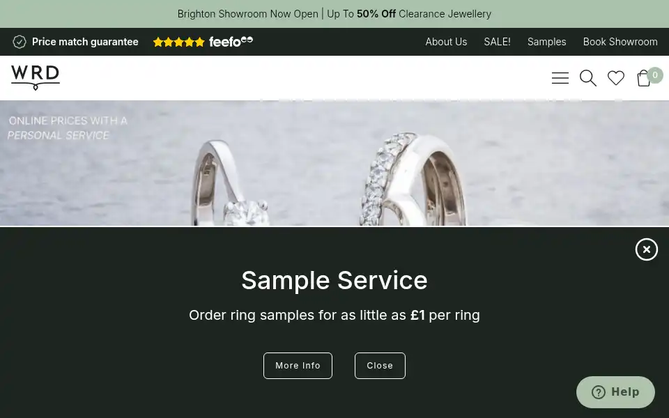 Screenshot of weddingrings-direct.com