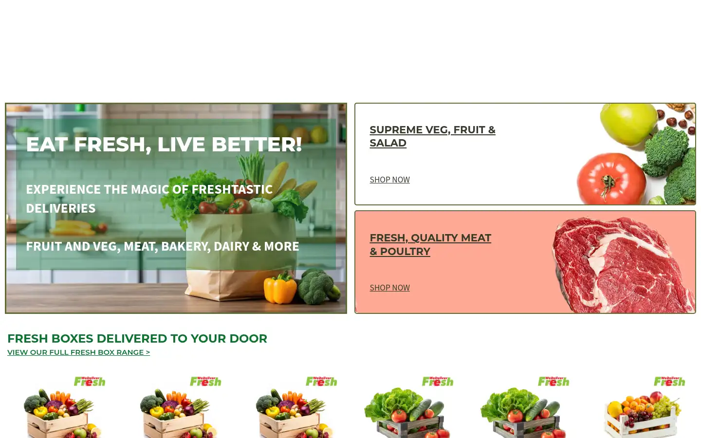 Screenshot of wedeliverfresh.co.uk