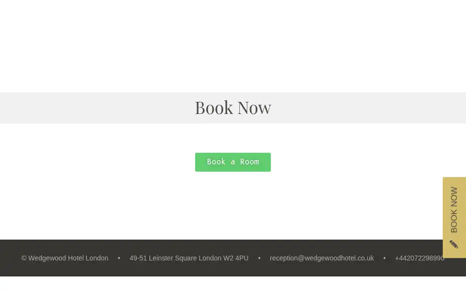 Screenshot of wedgewoodhotel.co.uk