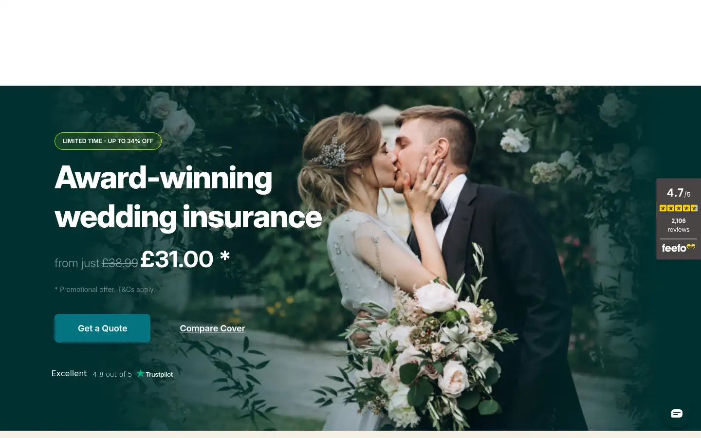 Screenshot of wedinsure.co.uk
