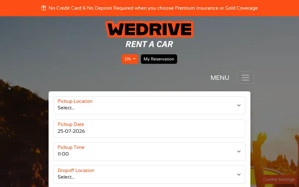 Screenshot of wedrive.rent