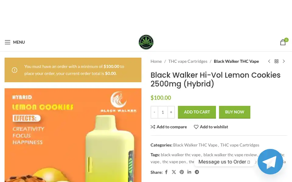 Screenshot of weeddeliveryaus.com