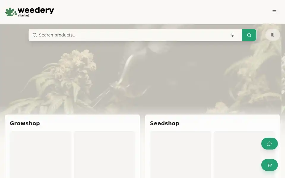 Screenshot of weederymarket.com