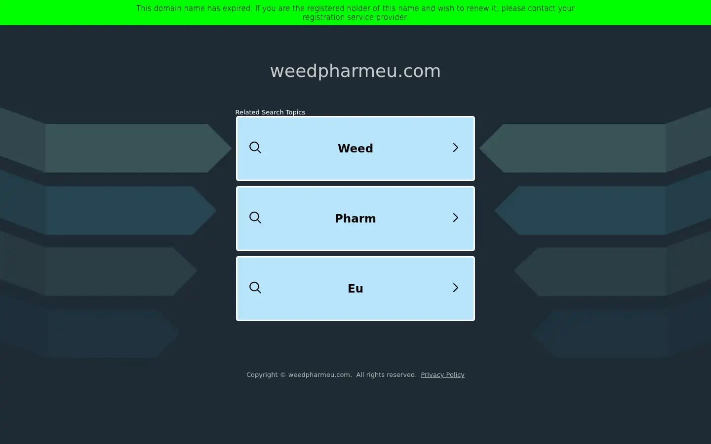 Screenshot of weedpharmeu.com