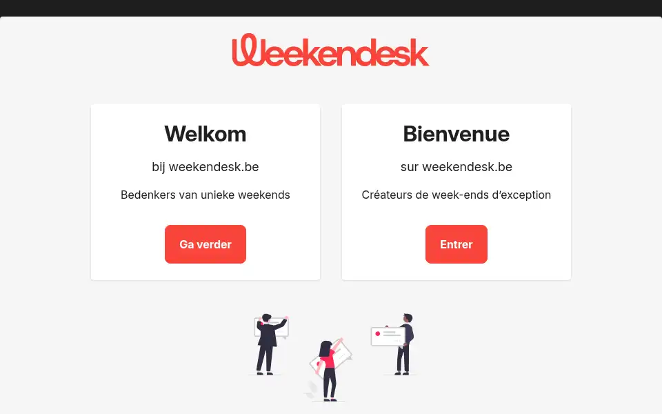 Screenshot of weekendesk.be