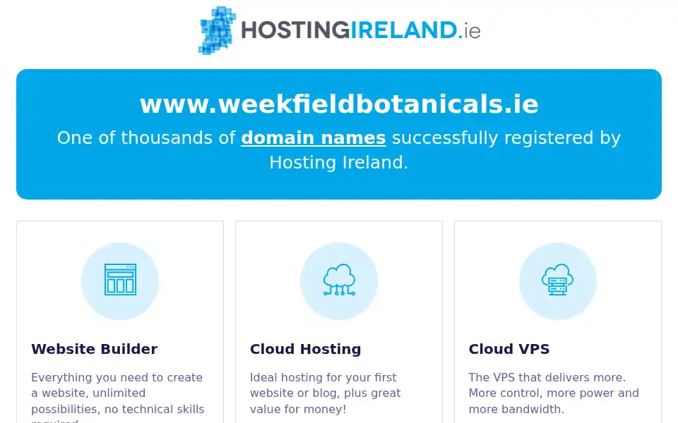 Screenshot of weekfieldbotanicals.ie