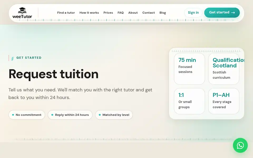 Screenshot of weetutors.com