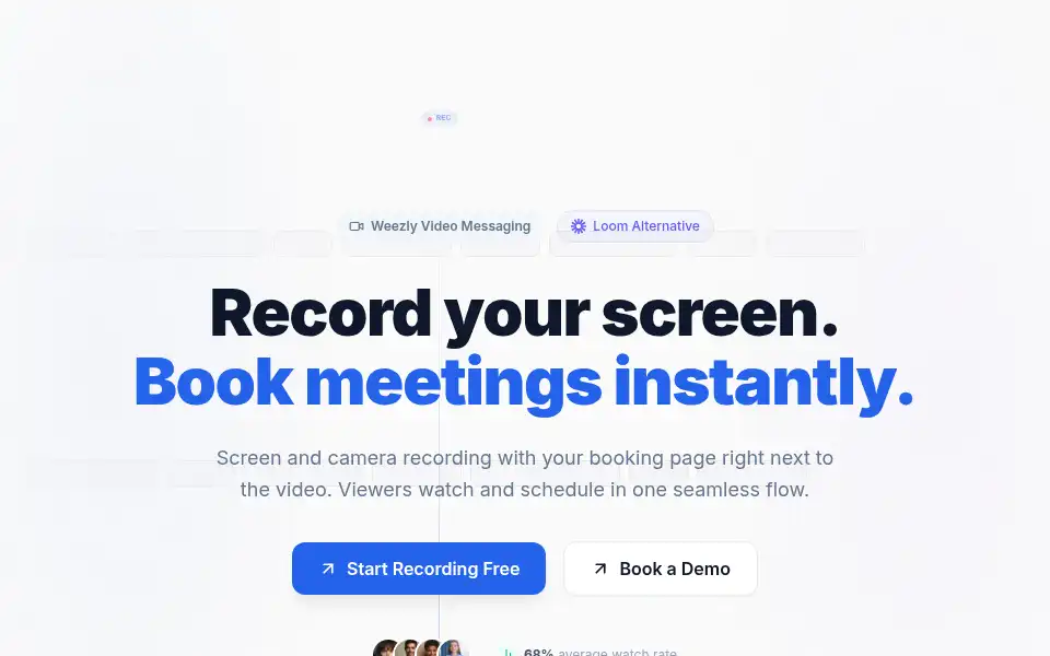 Screenshot of weezly.com