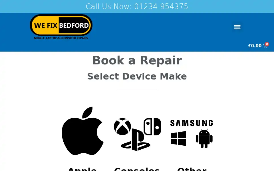 Screenshot of wefixbedford.co.uk
