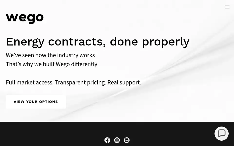 Screenshot of wego.org.uk