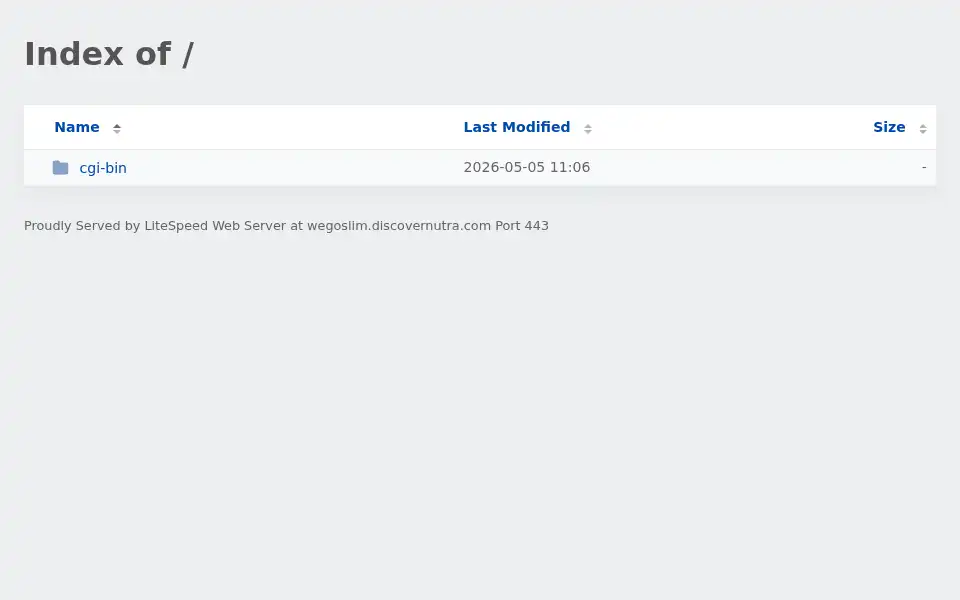 Screenshot of wegoslim.discovernutra.com