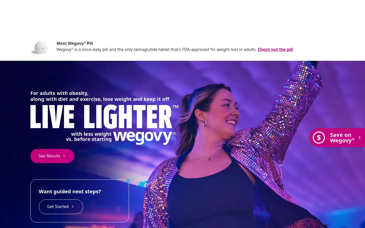 Screenshot of wegovy.com