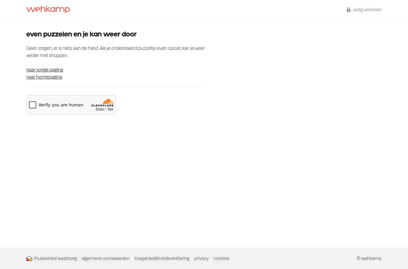 Screenshot of wehkamp.nl