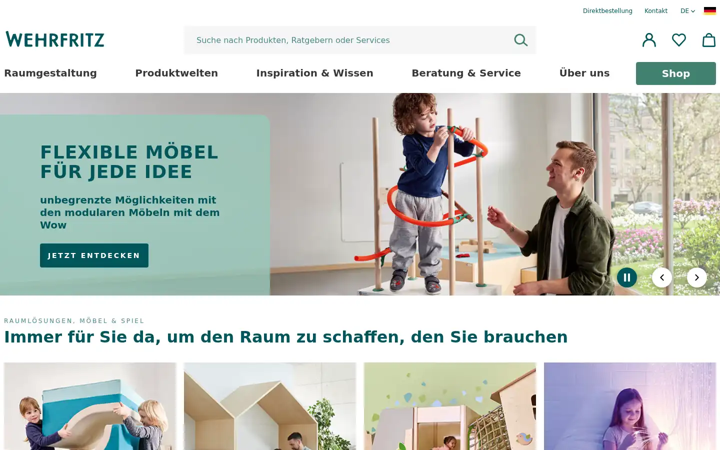 Screenshot of wehrfritz.com