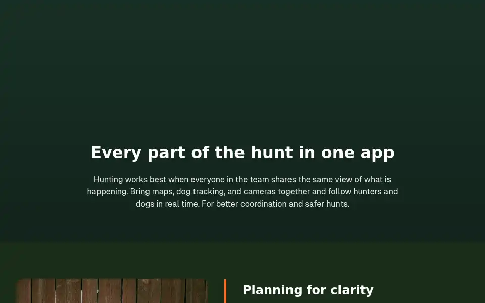 Screenshot of wehuntapp.com