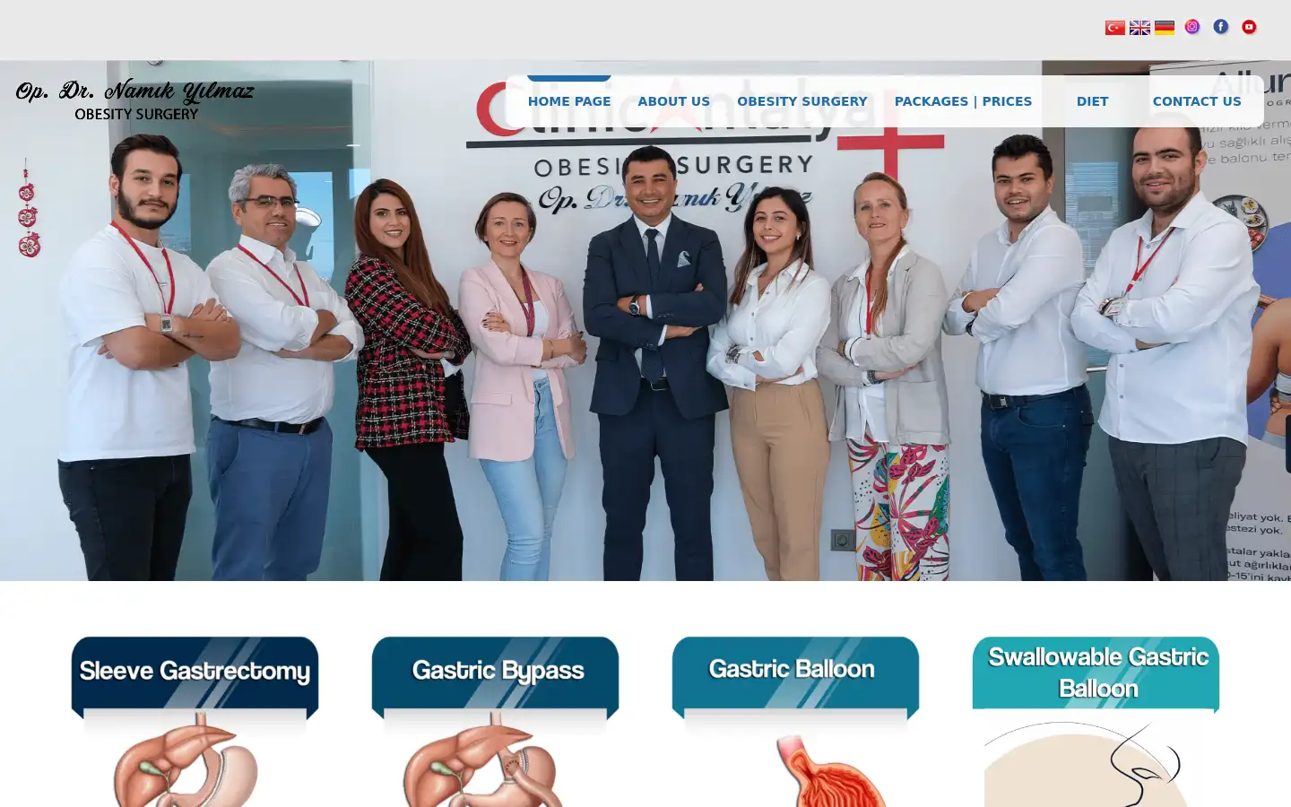 Screenshot of weightlosssurgeryantalya.com