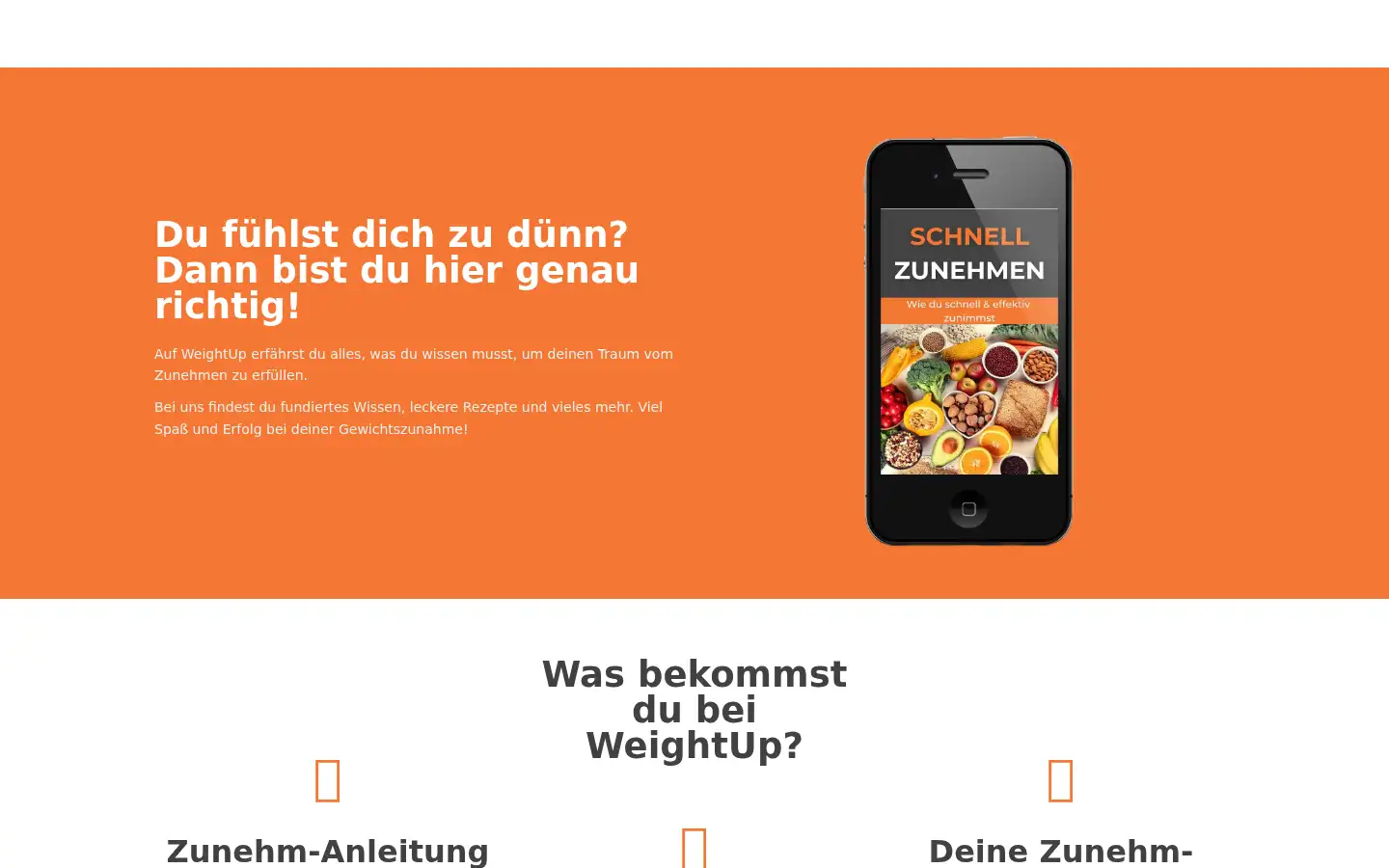 Screenshot of weightup.de