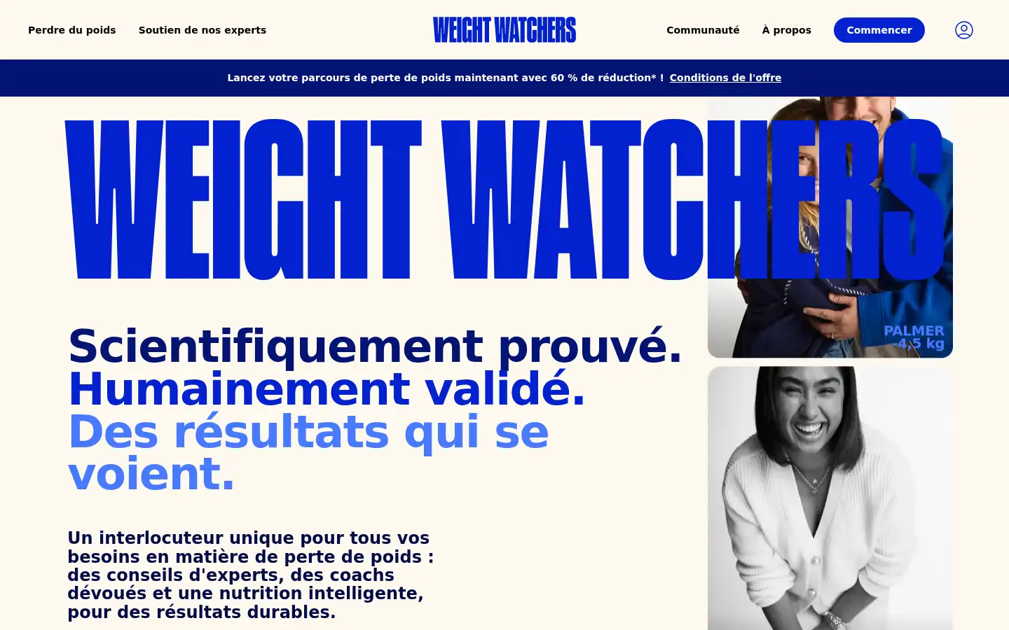 Screenshot of weightwatchers.com