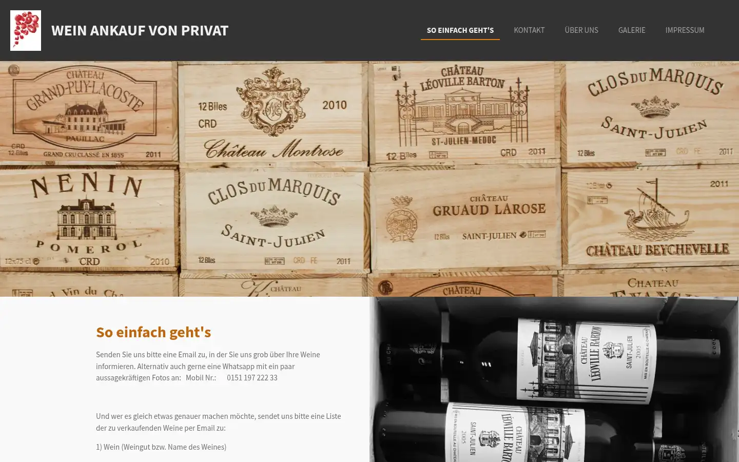 Screenshot of wein-ankauf-von-privat.de
