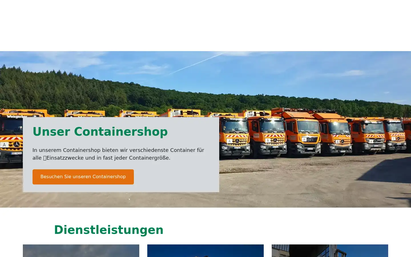 Screenshot of weisgerber-umweltservice.de