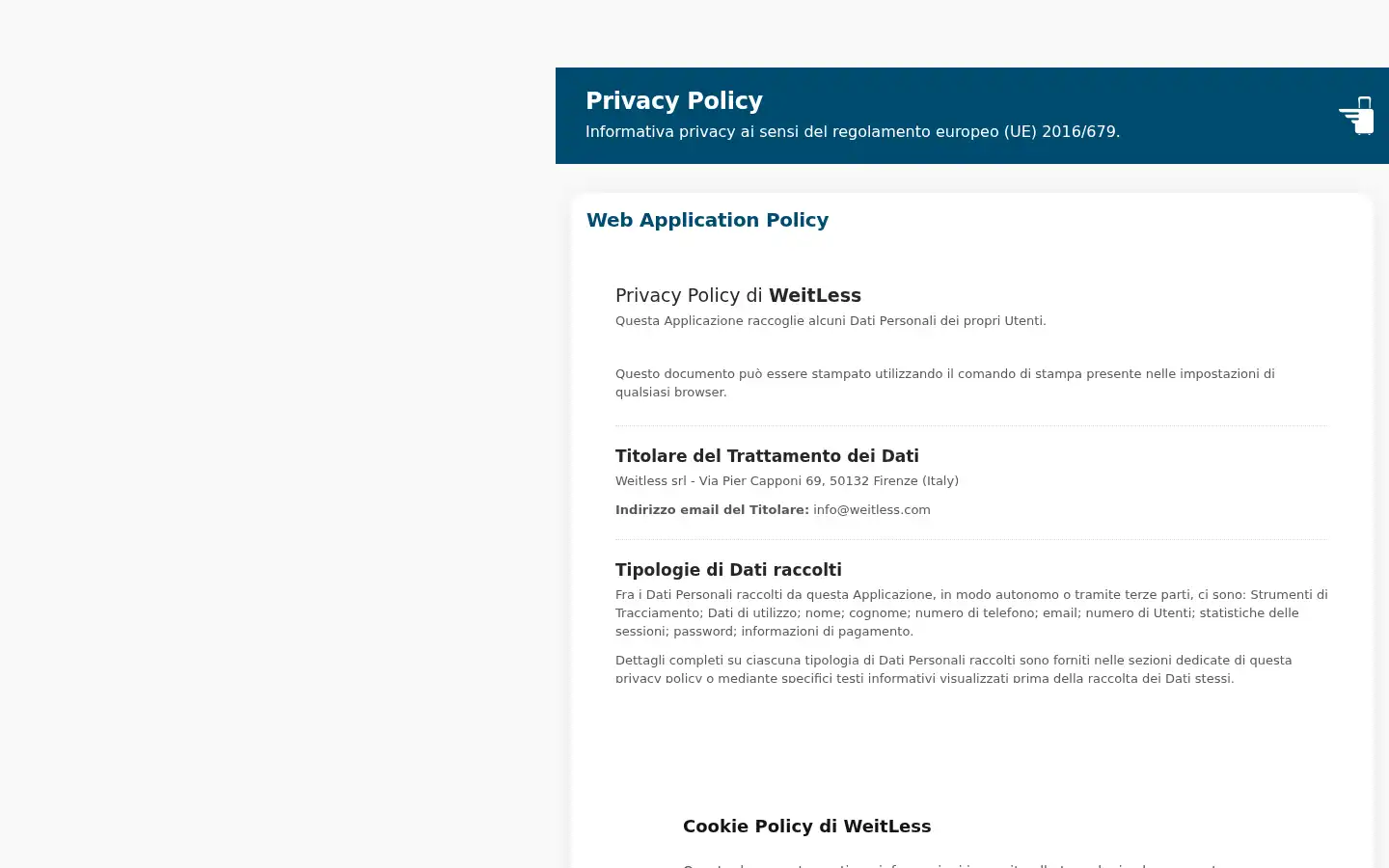 Screenshot of weitless.com