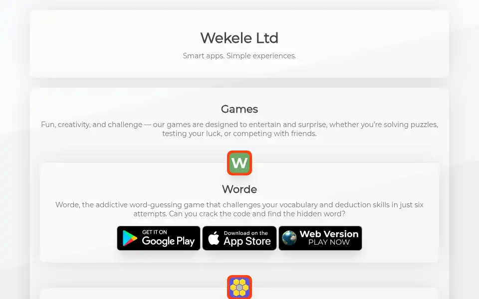 Screenshot of wekele.com