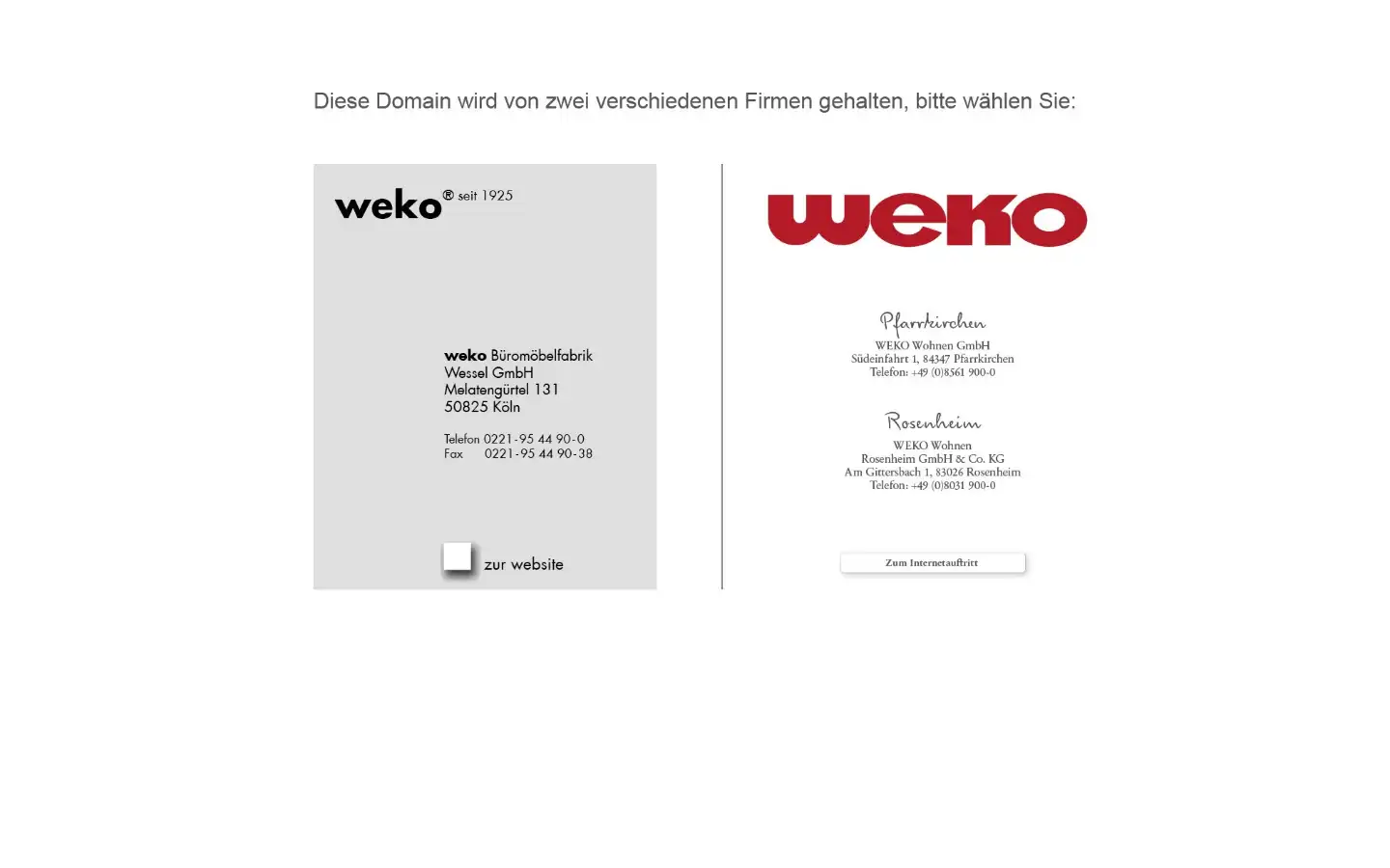 Screenshot of weko.com