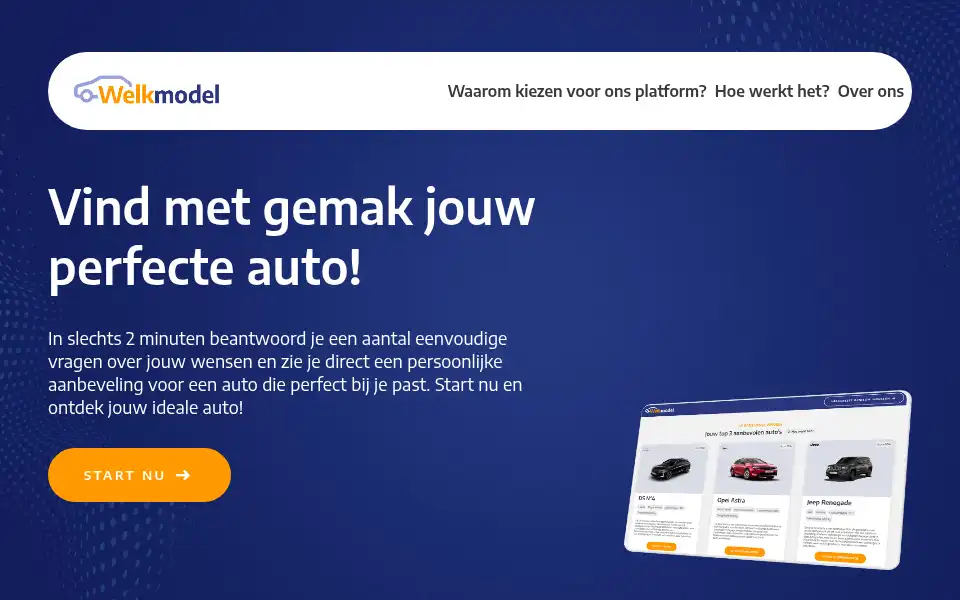 Screenshot of welkmodel.nl