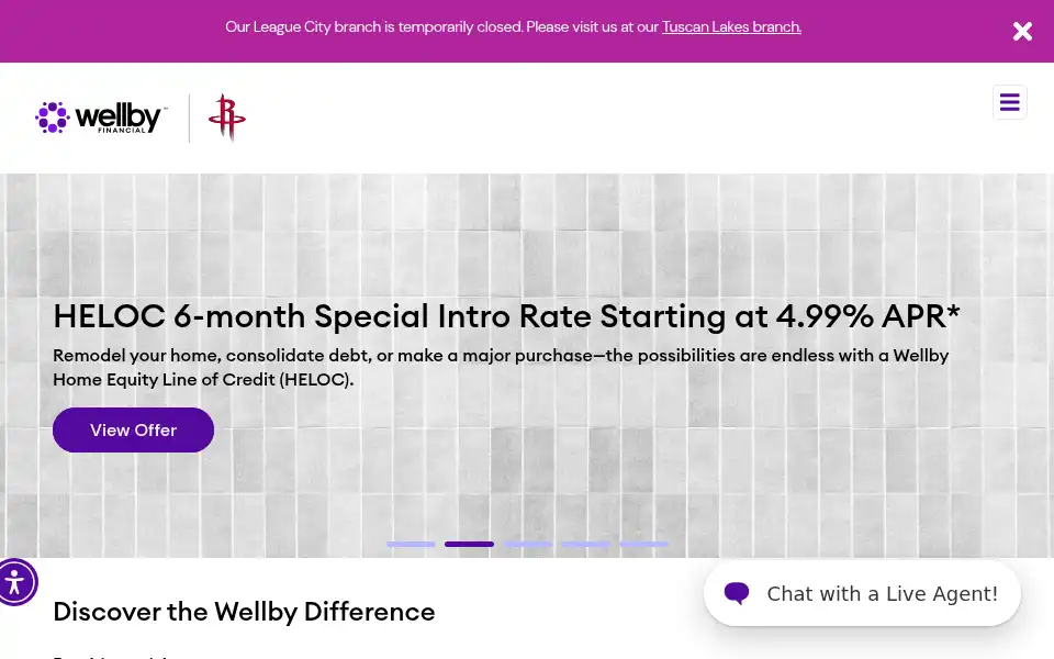 Screenshot of wellbyfinancial.com