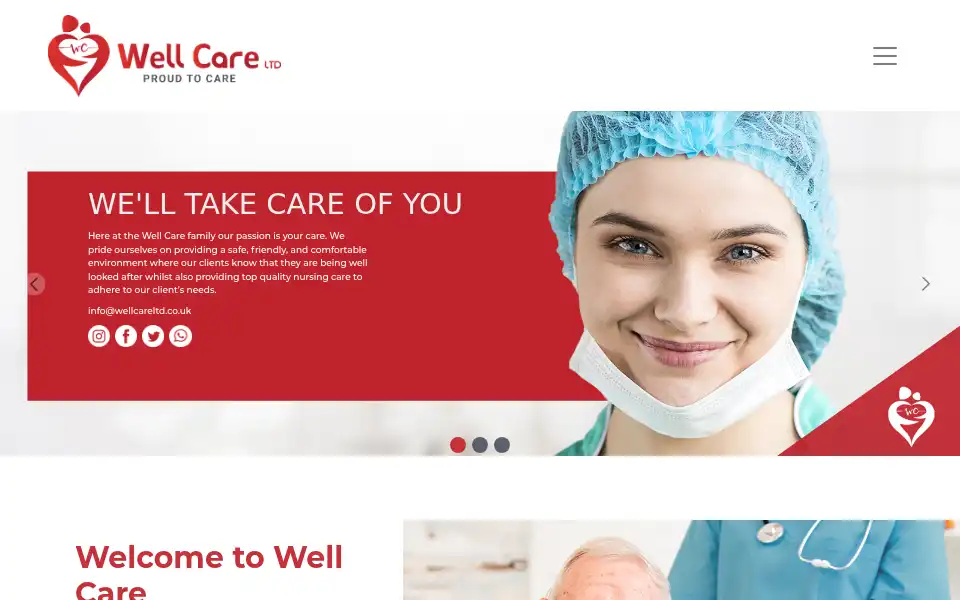 Screenshot of wellcareltd.co.uk