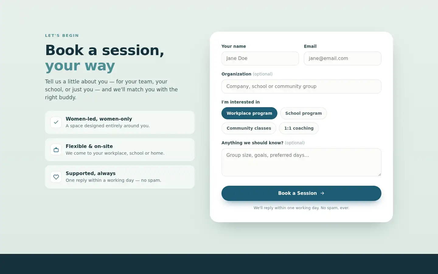 Screenshot of wellnestbuddy.com